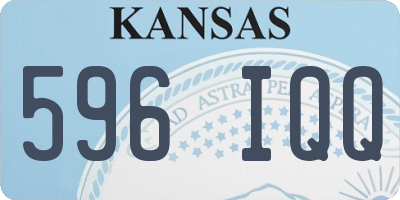 KS license plate 596IQQ