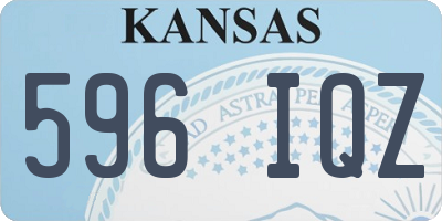 KS license plate 596IQZ