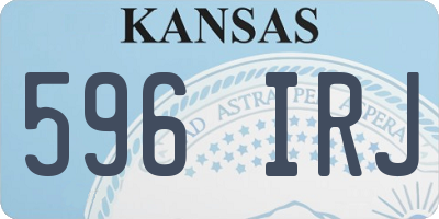 KS license plate 596IRJ