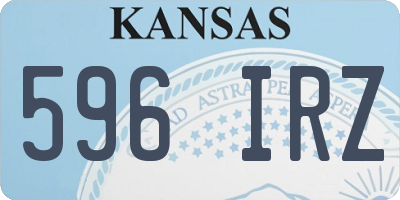 KS license plate 596IRZ