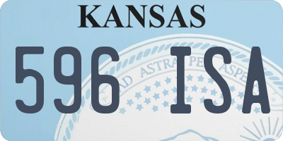 KS license plate 596ISA