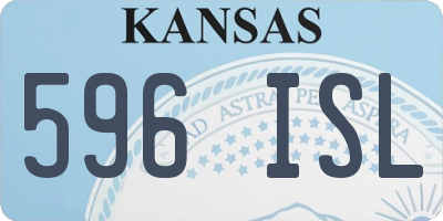 KS license plate 596ISL
