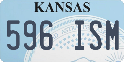 KS license plate 596ISM