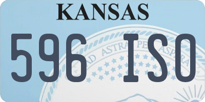 KS license plate 596ISO