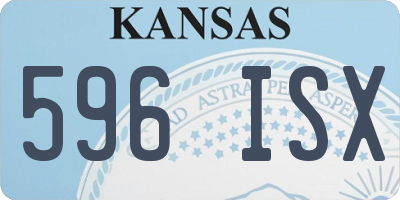 KS license plate 596ISX