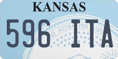 KS license plate 596ITA