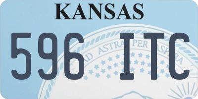KS license plate 596ITC