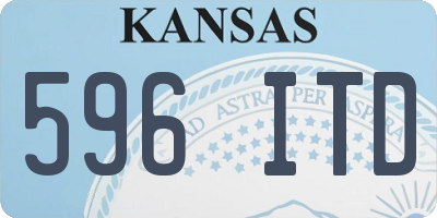 KS license plate 596ITD