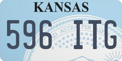 KS license plate 596ITG
