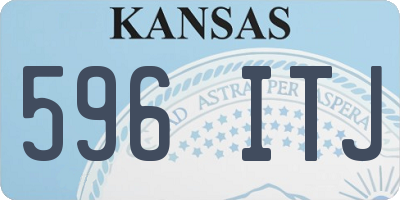 KS license plate 596ITJ
