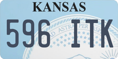 KS license plate 596ITK