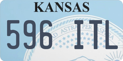 KS license plate 596ITL