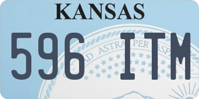 KS license plate 596ITM