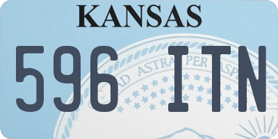 KS license plate 596ITN