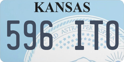 KS license plate 596ITO