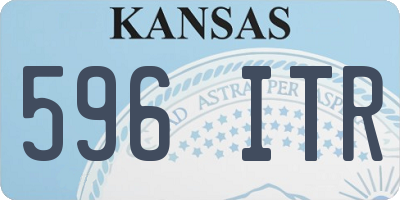 KS license plate 596ITR