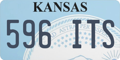 KS license plate 596ITS