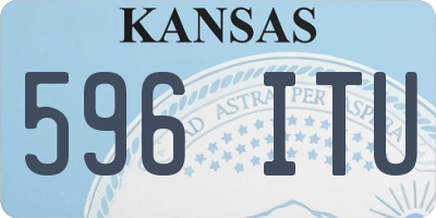 KS license plate 596ITU