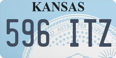KS license plate 596ITZ