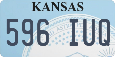 KS license plate 596IUQ