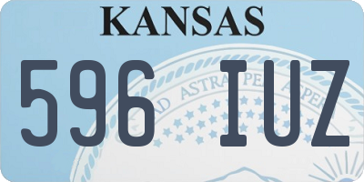 KS license plate 596IUZ