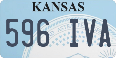KS license plate 596IVA