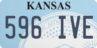 KS license plate 596IVE