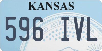 KS license plate 596IVL