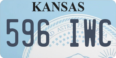 KS license plate 596IWC