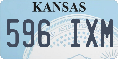 KS license plate 596IXM