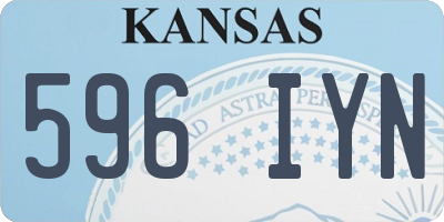 KS license plate 596IYN