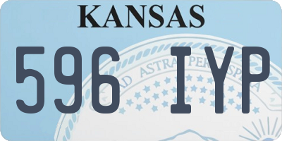 KS license plate 596IYP