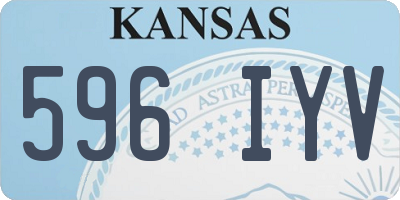 KS license plate 596IYV