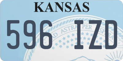 KS license plate 596IZD