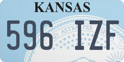 KS license plate 596IZF