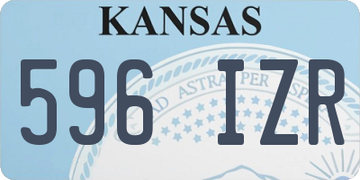 KS license plate 596IZR