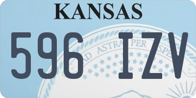KS license plate 596IZV