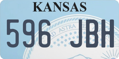 KS license plate 596JBH