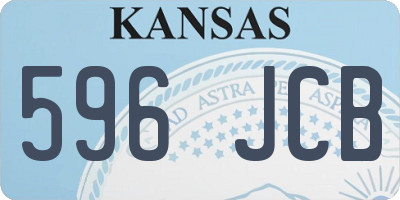 KS license plate 596JCB
