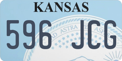 KS license plate 596JCG