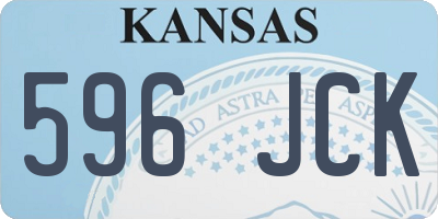 KS license plate 596JCK
