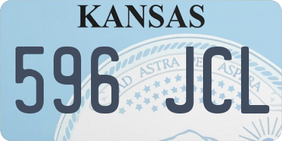 KS license plate 596JCL