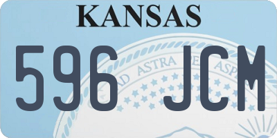 KS license plate 596JCM