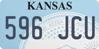 KS license plate 596JCU