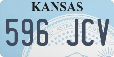 KS license plate 596JCV
