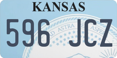 KS license plate 596JCZ