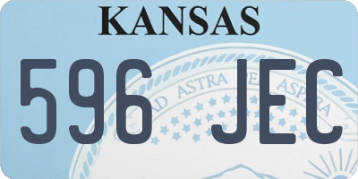 KS license plate 596JEC