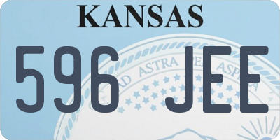 KS license plate 596JEE