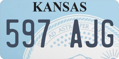 KS license plate 597AJG