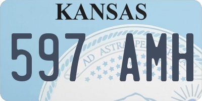 KS license plate 597AMH